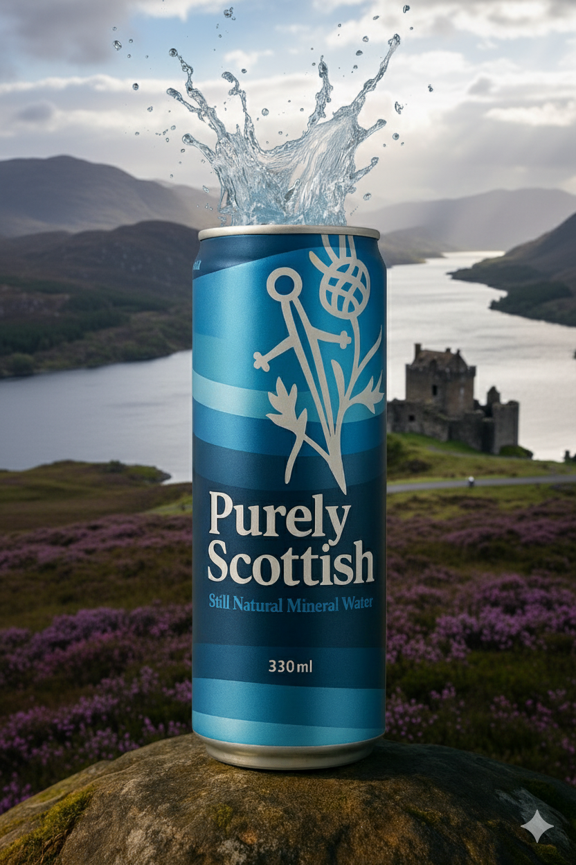 Purely Scottish Canned Water